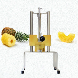 fresh manual pineapple peeling machine/ pineapple peeler with 304 stainless steel pineapple cutter/pineapple cutting machine