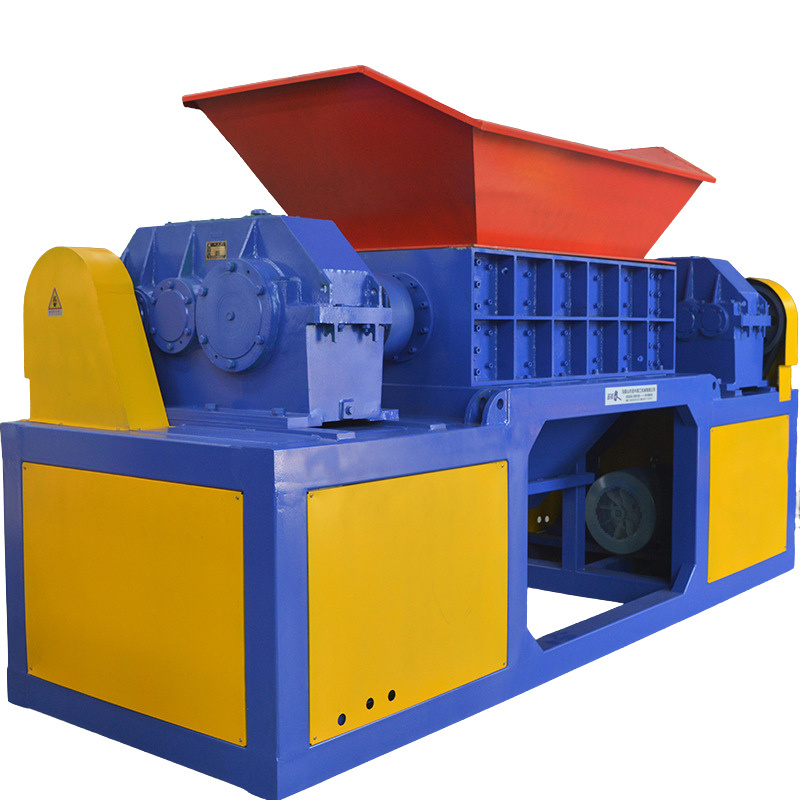 200 Model waste rubber cardboard metal plastic bottle mini double shaft shredder machine for garbage recycling