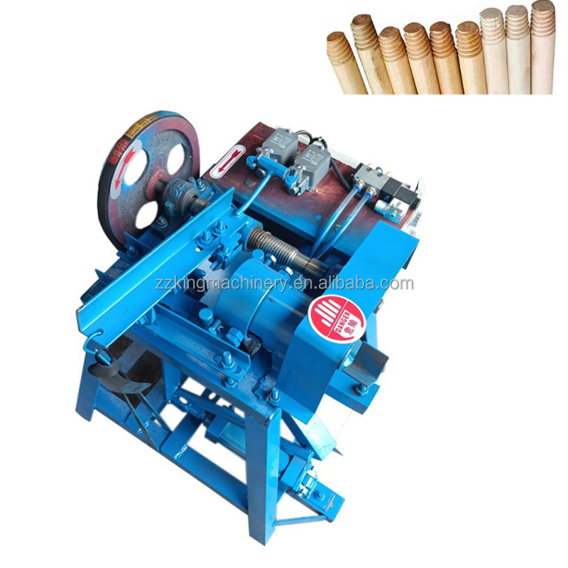Threading Sample Stick Wood round stick threading machine / Thread rod making machine / Wood ...