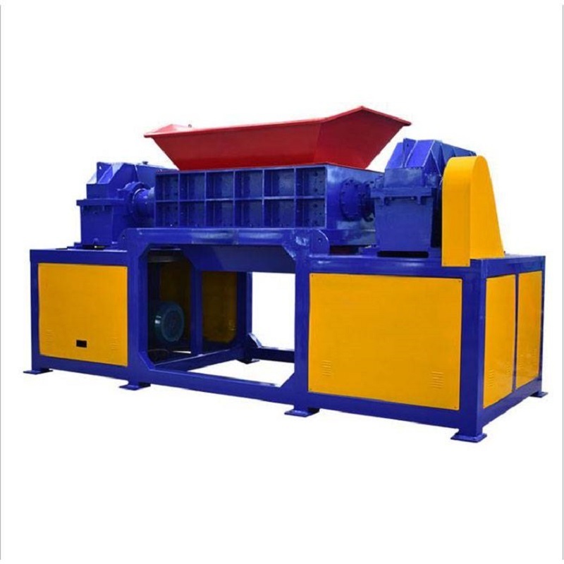 200 Model waste rubber cardboard metal plastic bottle mini double shaft shredder machine for garbage recycling