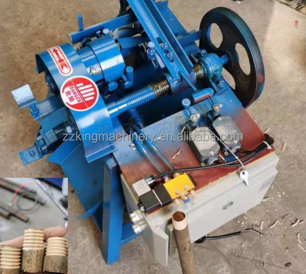 Threading Sample Stick Wood round stick threading machine / Thread rod making machine / Wood ...