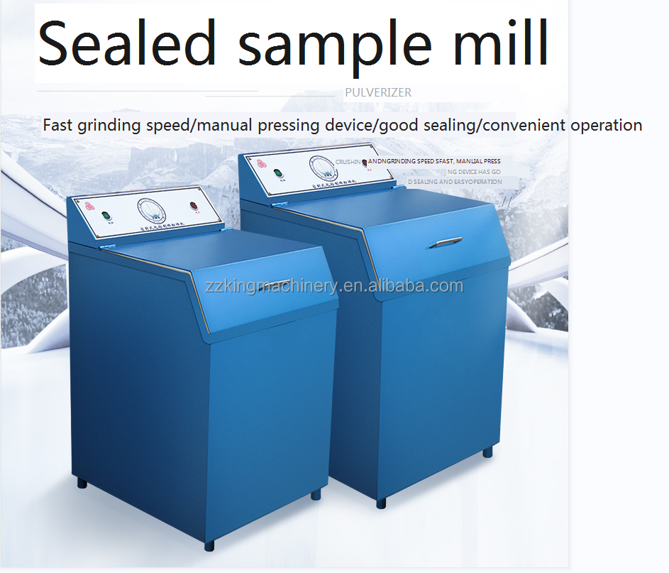 Sample pulverizer coal ore gangue test grinding pulverizer fast sealing series