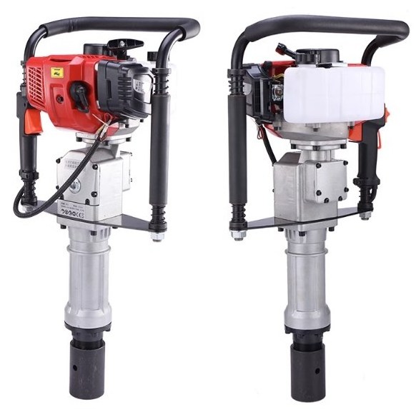 4-stroke small mini hand Gasoline vibratory fence pile driver/post driver/pile hammer