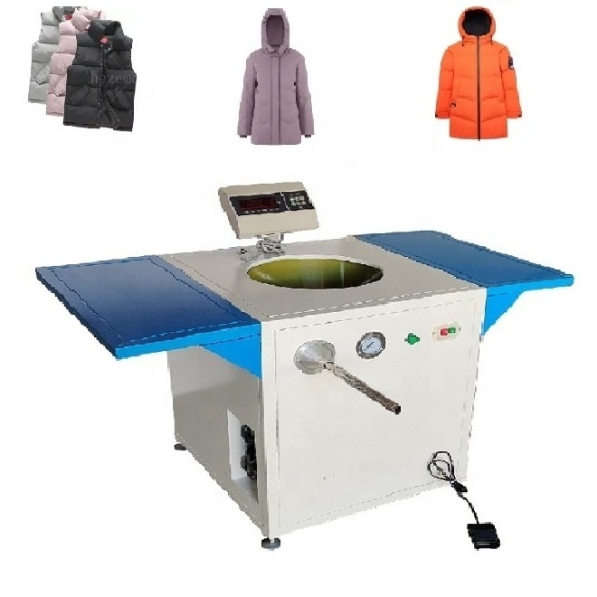 small automatic down jacket feather goose weight filling machine