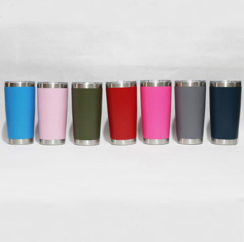 20oz stainless steel material maker tumbler sport travel keep cool beer Cup Vacuum insulated 20 oz mug with lid and straw