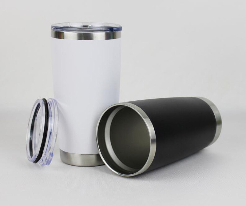 20oz stainless steel material maker tumbler sport travel keep cool beer Cup Vacuum insulated 20 oz mug with lid and straw