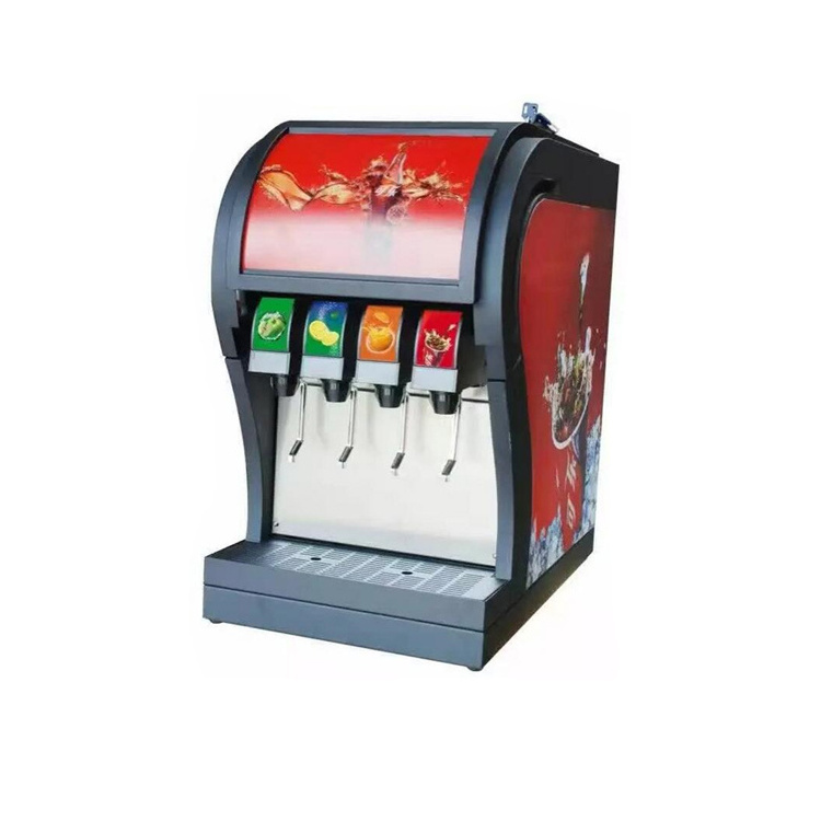 OEM 4 Pump Beverage Dispenser Powder Dispensing Machine Soda Post Mix Soda Fountain Dispenser