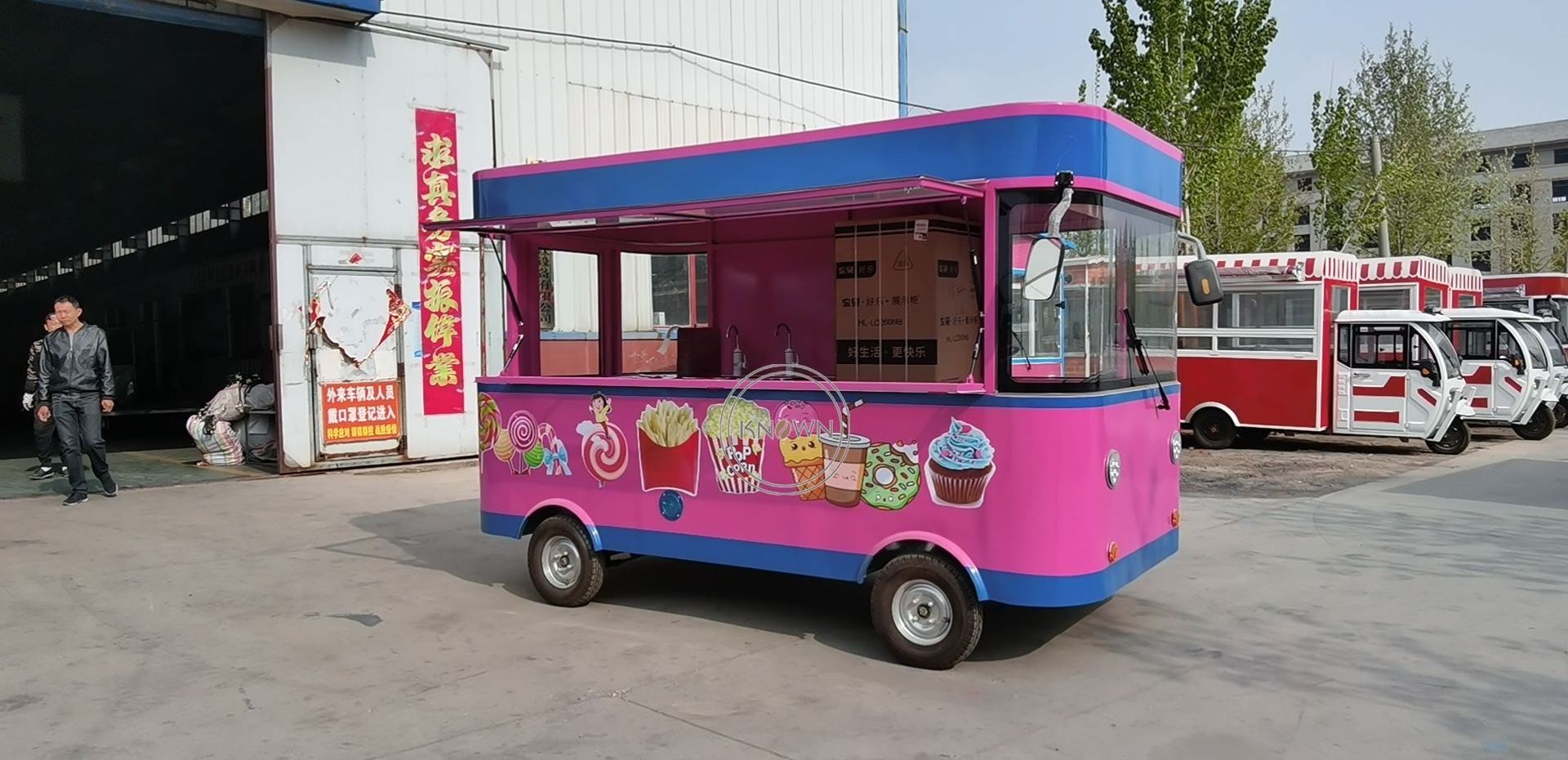 Street Fast Food Trucks Mobile Food Trailer for Sale Breakfast/Snack/Ice Cream Shop Kitchen Equipment