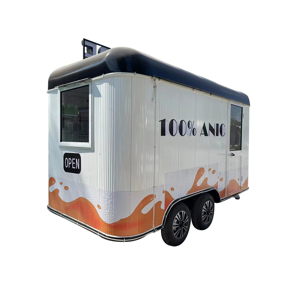 2024 Street Mobile Kitchen Gyros Churros Fast Food Trailers Fully Equipped Mobile Food Trucks With Full Kitchen For Sale