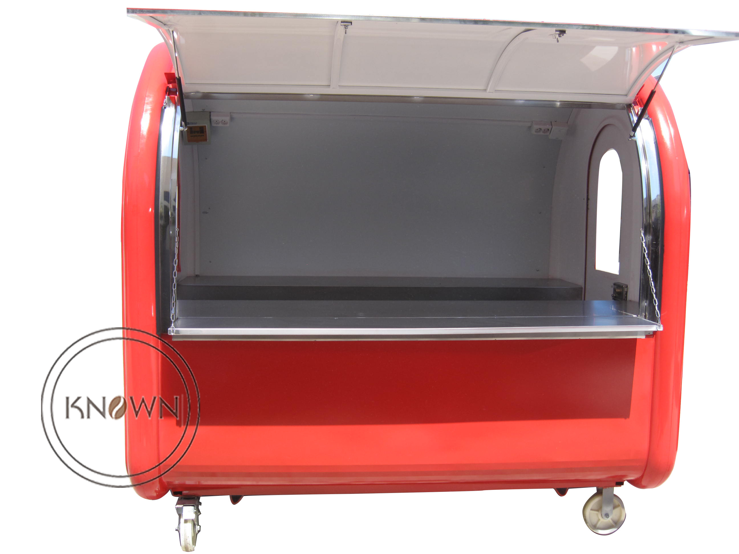 OEM CE Approved Food Kiosk Vant Hot Dog Food Truck Vans Mobile Churros Carts Movable Fast Catering Cart