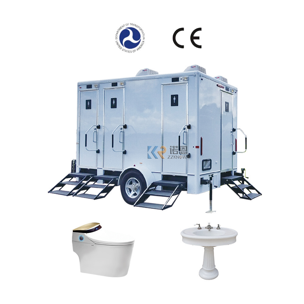 2024 China Outdoor Mobile Bathroom Portable Restroom Trailers Used Portable Toilets For Sale