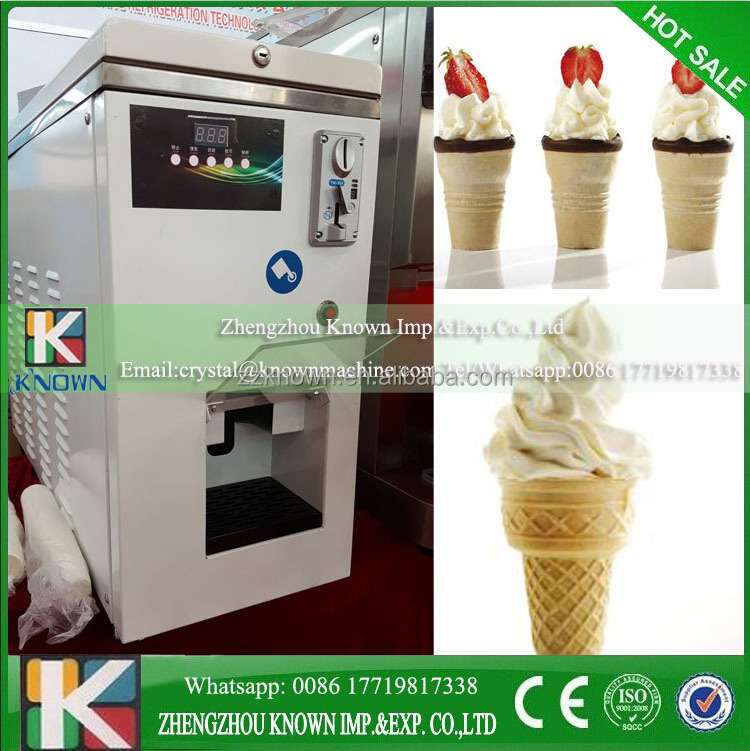 OEM China most popular yogurt ice cream vending machine with single flavor/ice cream making machine