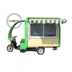 OEM Street Kitchen Electric BBQ Tricycle Mobile Food Cart Fast Stainless Steel Food Truck for Sale