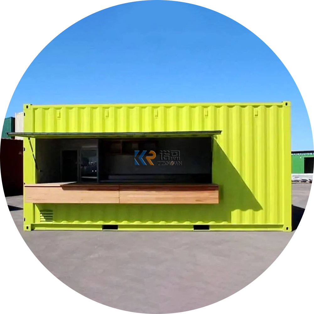 40ft 2 Bedroom Shipping Container 40ft Glass Door Living Prefabricated Shipping Container House