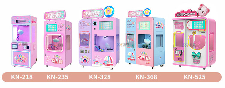 Commercial Cotton Candy Floss Vending Machines Robot Arm Sugar Making Trade Fully Automatic Cotton Candy Vending Machine