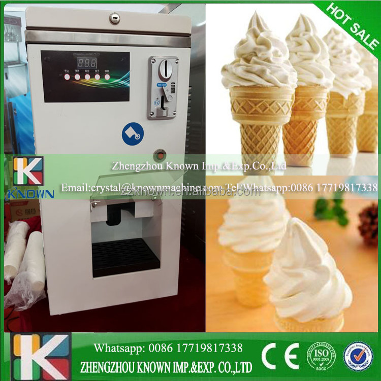 OEM China most popular yogurt ice cream vending machine with single flavor/ice cream making machine