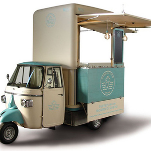 OEM Electric Gasoline Tuk Tuk Ape Cart Restaurant Candy Vending Tricycle Mobile Mini Food Truck