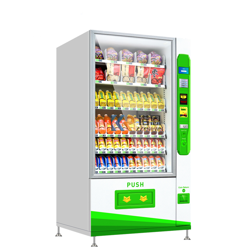 2024 24 Hours Coin Operated Vending Machine for Foods and Drinks Automatic Touch Screen Snack Drink Vending Machine