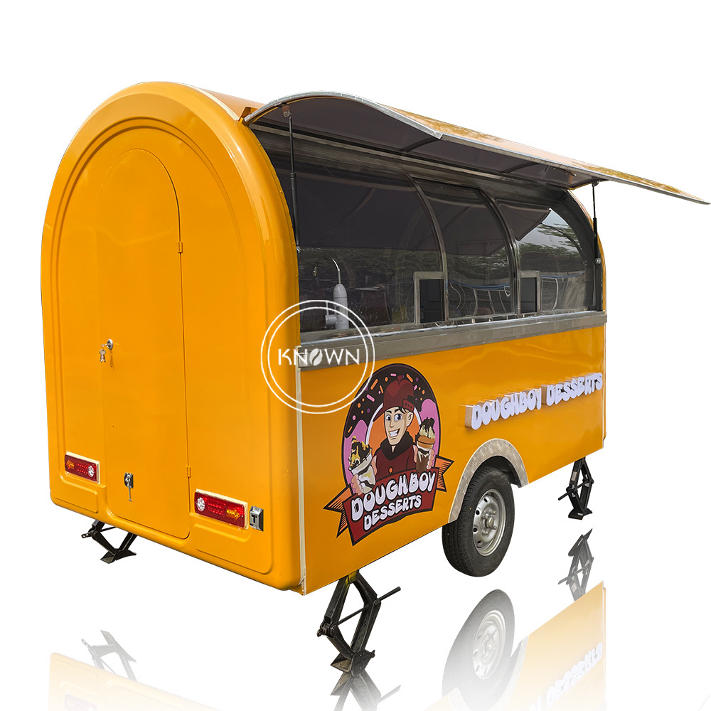 2024 New Mobile Commercial Food Carts Street Shop Trailer Coffee Truck Food Street Night Market Milk Tea Ice Cream