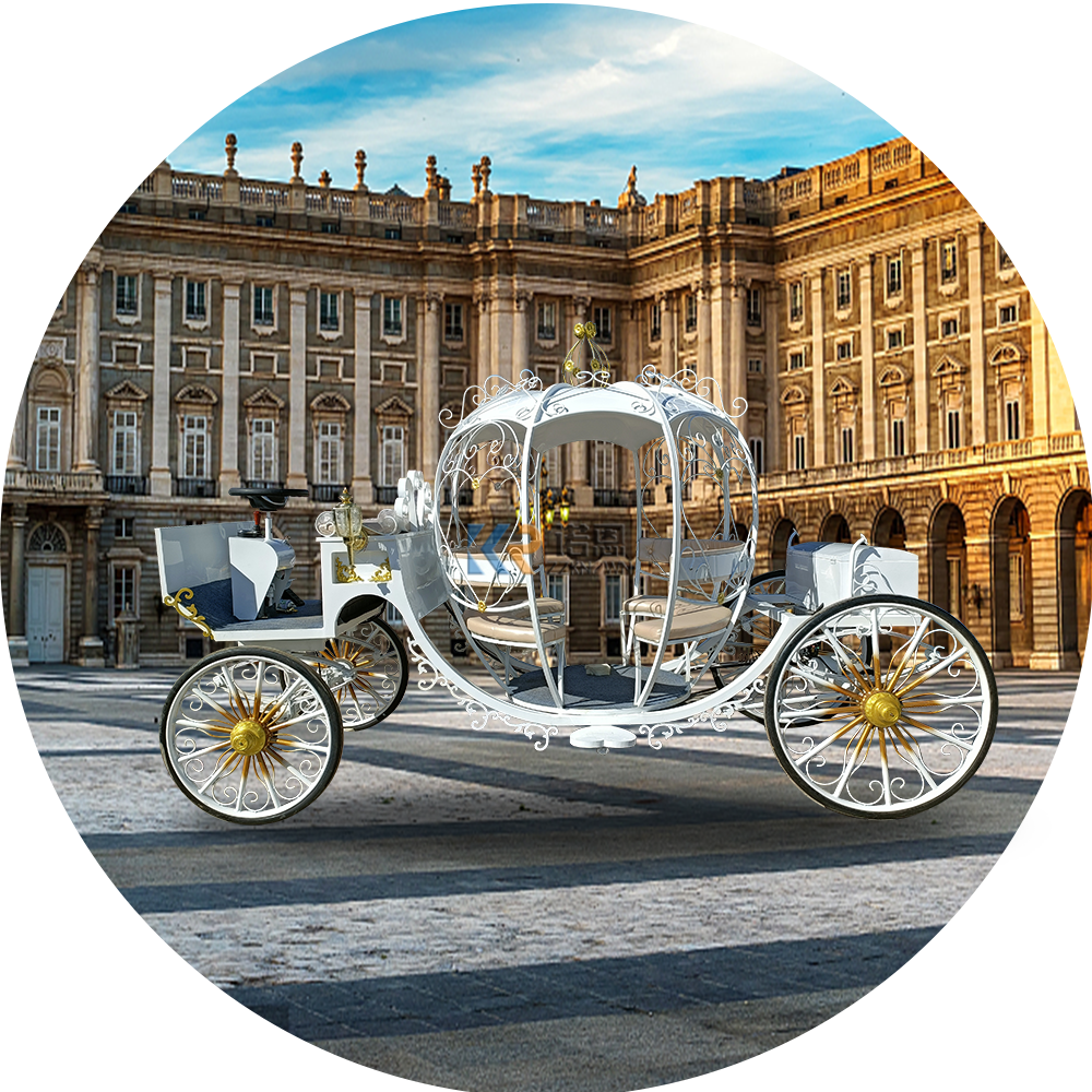 2024 Hot Sale Exclusive Design Luxury Classical Princess Royal Carriage Chinese Style Wedding Sightseeing Carriage