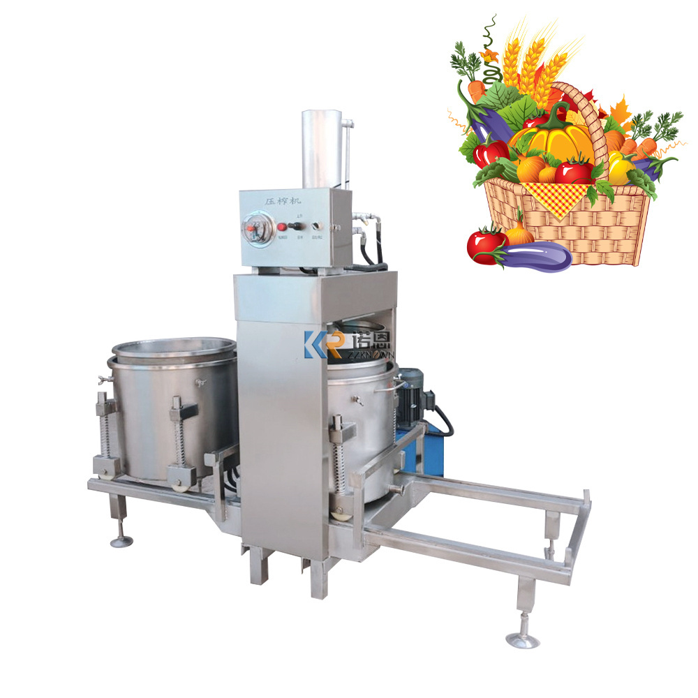 Hydraulic Fruit Vegetable Juice Filter Press Herbal Residue Filter Juicer Extractor Double Barrel Herb Tea Juicing Machine