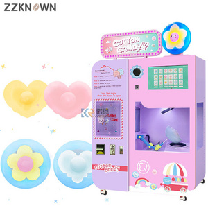 Automatic Cotton Candy Vending Machine Marshmallow Machine Production  Ice Cream Shape Marshmallow Soft Candy Machine