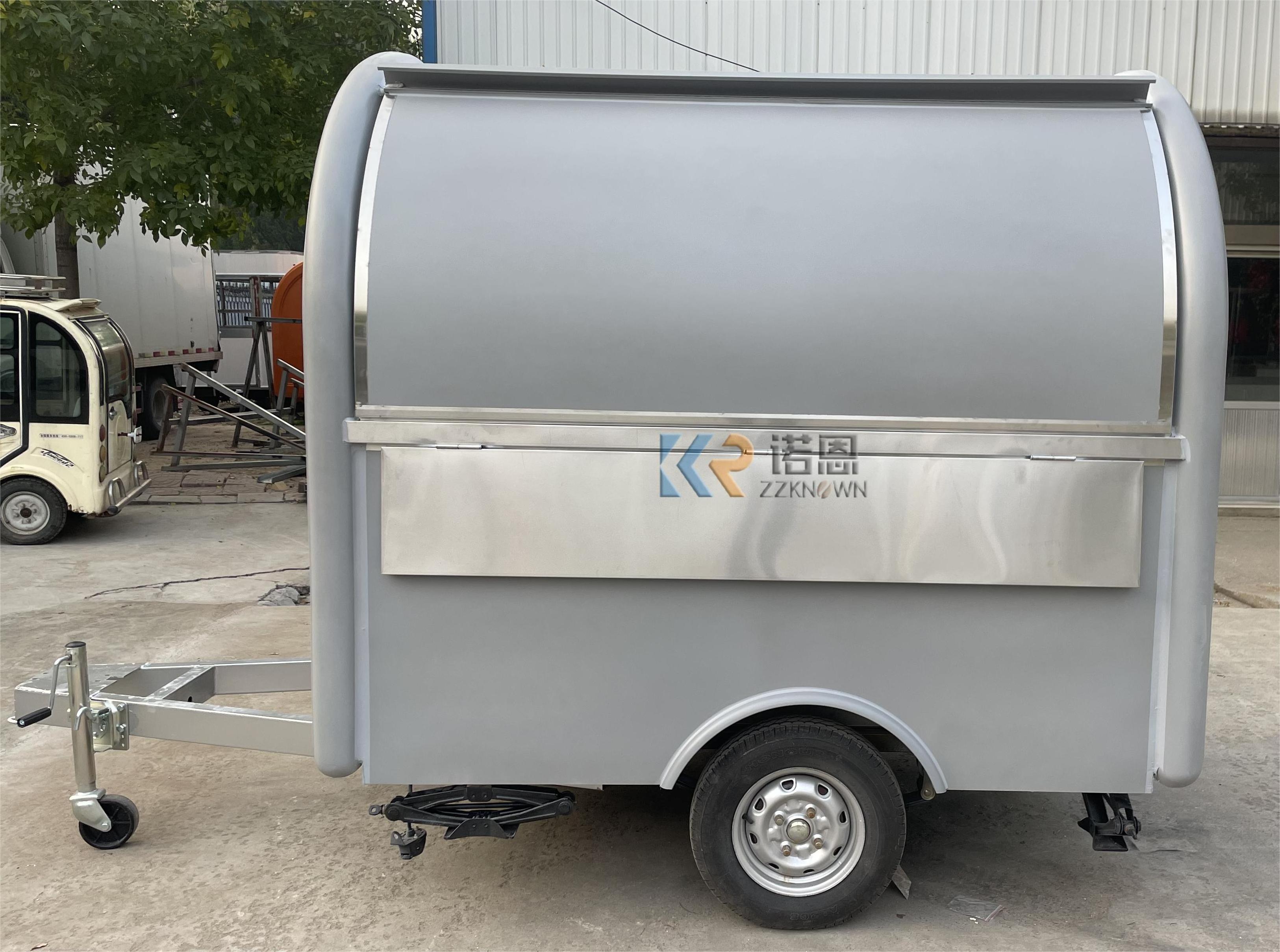 2024 OEM Food Truck Mobile Food Trailer with Four Wheels Coffee Bike Mobile Food Carts CE And DOT Approved