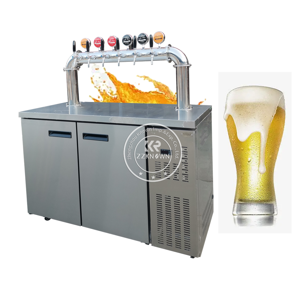 Electric Beer Tower Tap Dispenser Machine Keg Draft Beer Air Cooler Automatic Beer Pump Dispenser