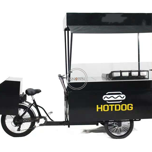 Fashion Electric Coffee Bike Mobile Shop Ice Cream Hot Dogs Vending Tricycle Electric Food Bikes Cart Truck