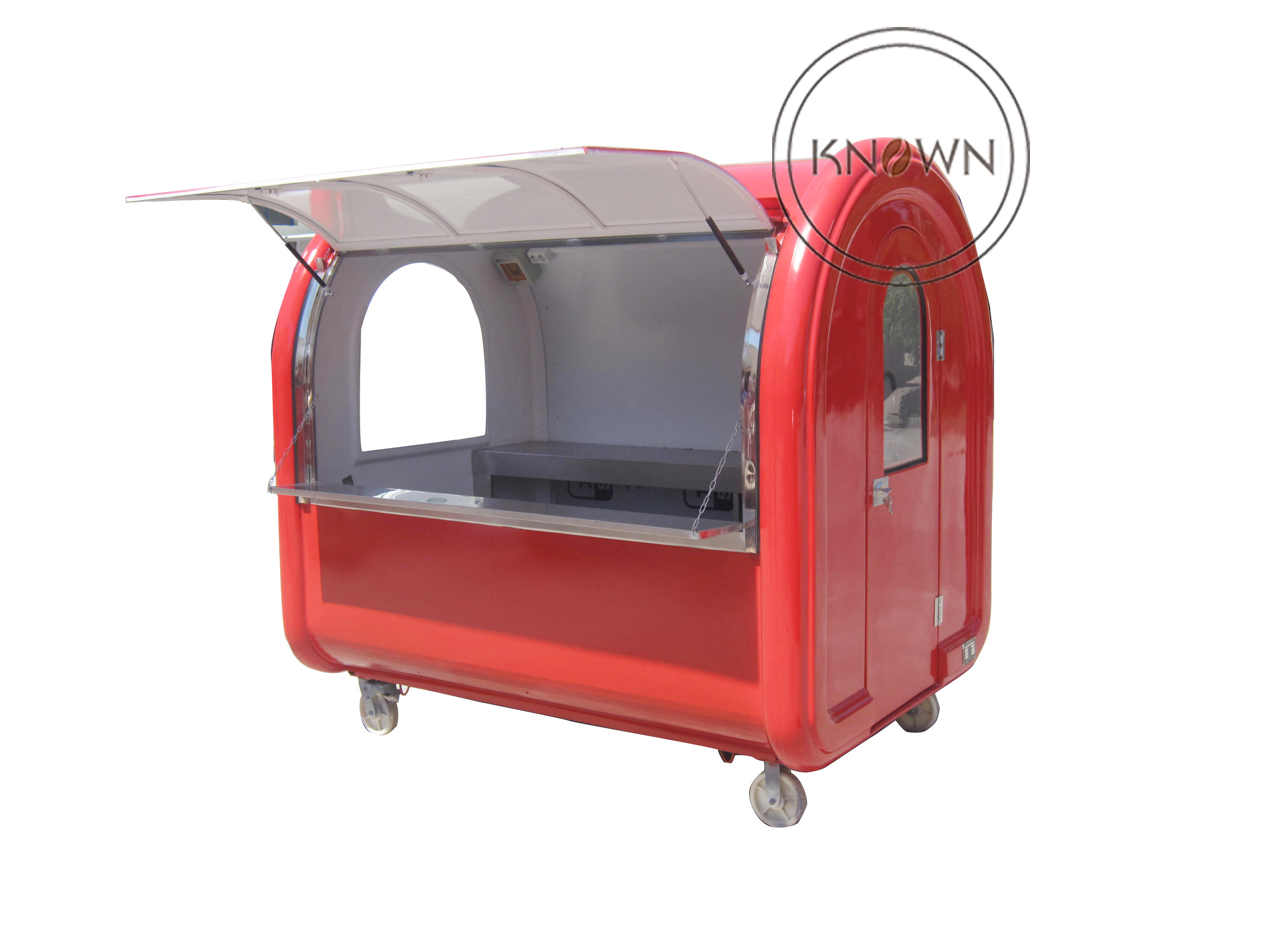 OEM CE Approved Food Kiosk Vant Hot Dog Food Truck Vans Mobile Churros Carts Movable Fast Catering Cart