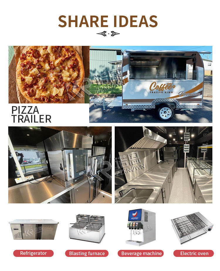 2024 Mobile Food Truck Fast Crepe Concession Trailer With Extension For Small Business