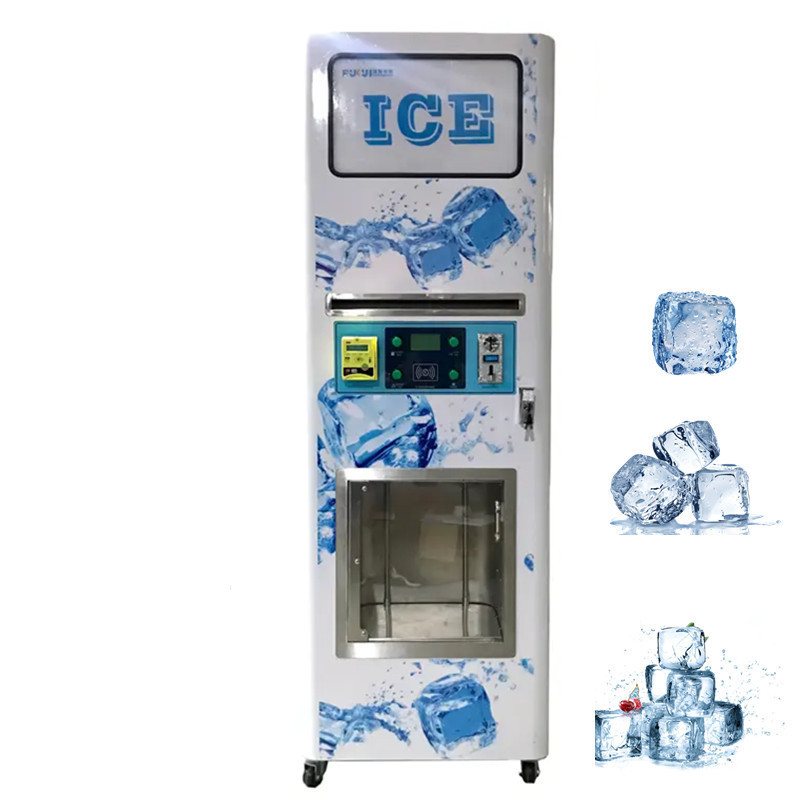 2024 Hot Selling Outdoor Self-service Ice Vending Machine 24 Hours Ice Cube Combo Vending Machine