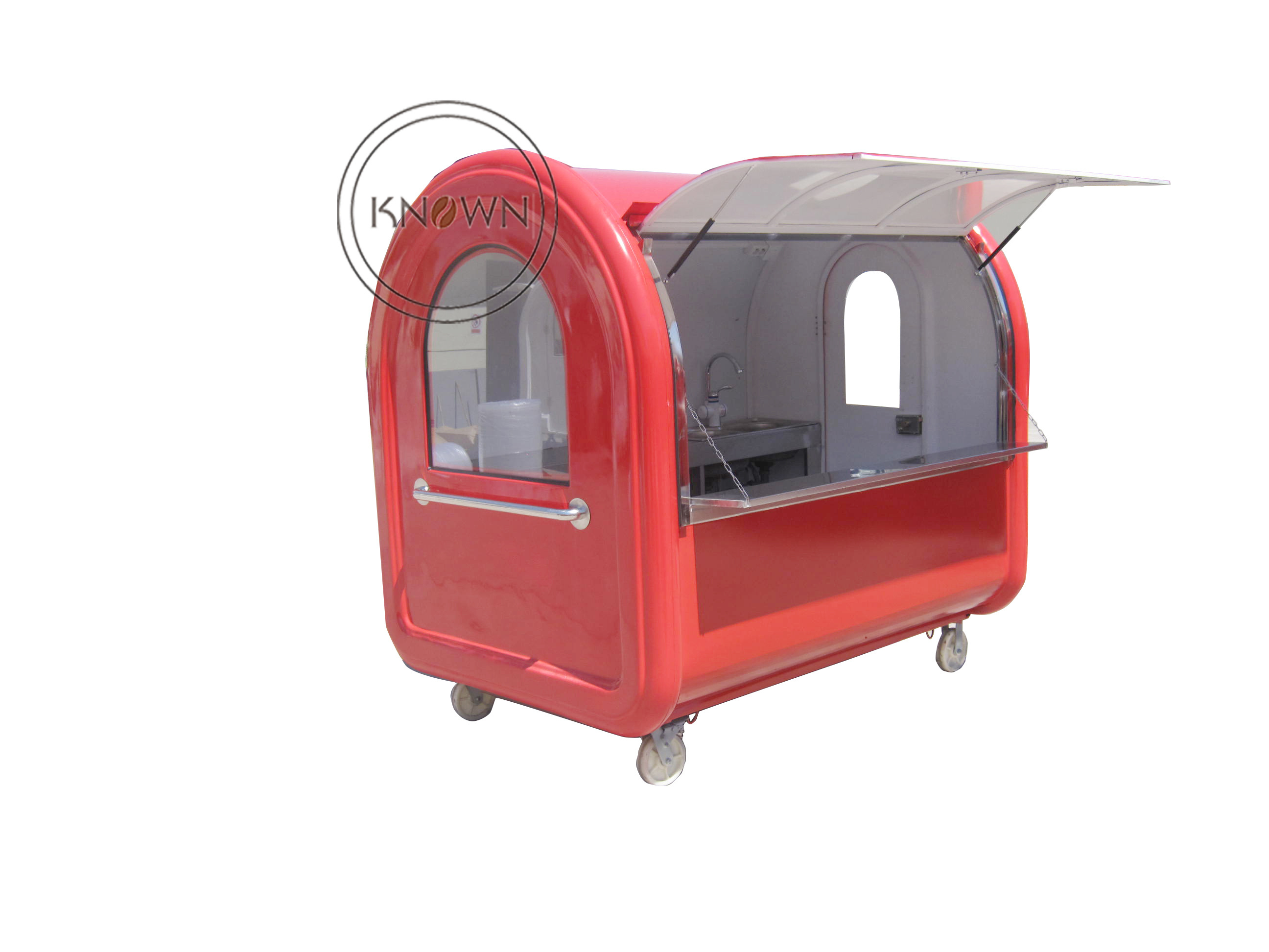 OEM CE Approved Food Kiosk Vant Hot Dog Food Truck Vans Mobile Churros Carts Movable Fast Catering Cart