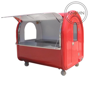 OEM CE Approved Food Kiosk Vant Hot Dog Food Truck Vans Mobile Churros Carts Movable Fast Catering Cart