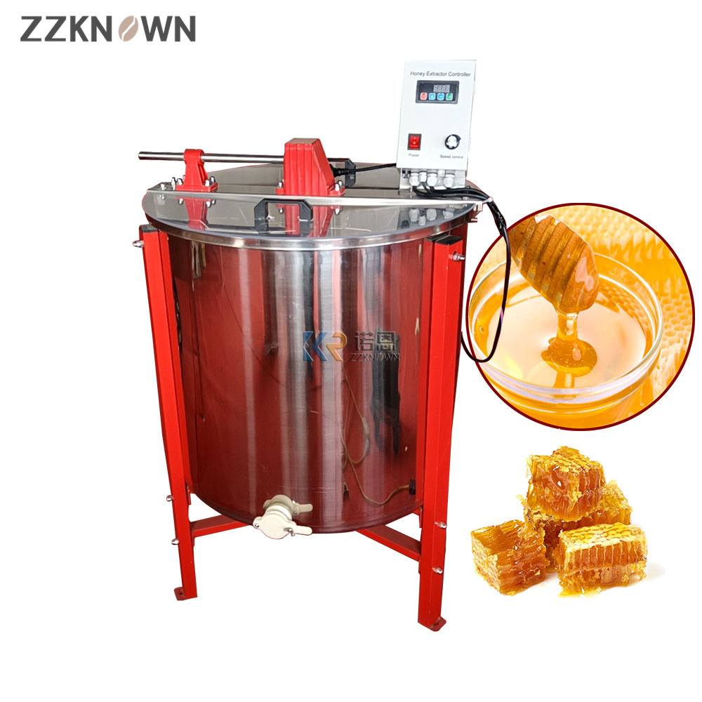 Automatic 8 Frame Electrical Reversible Radial Bee Honey Processing Machine Extraction Spinner Honey Extractor