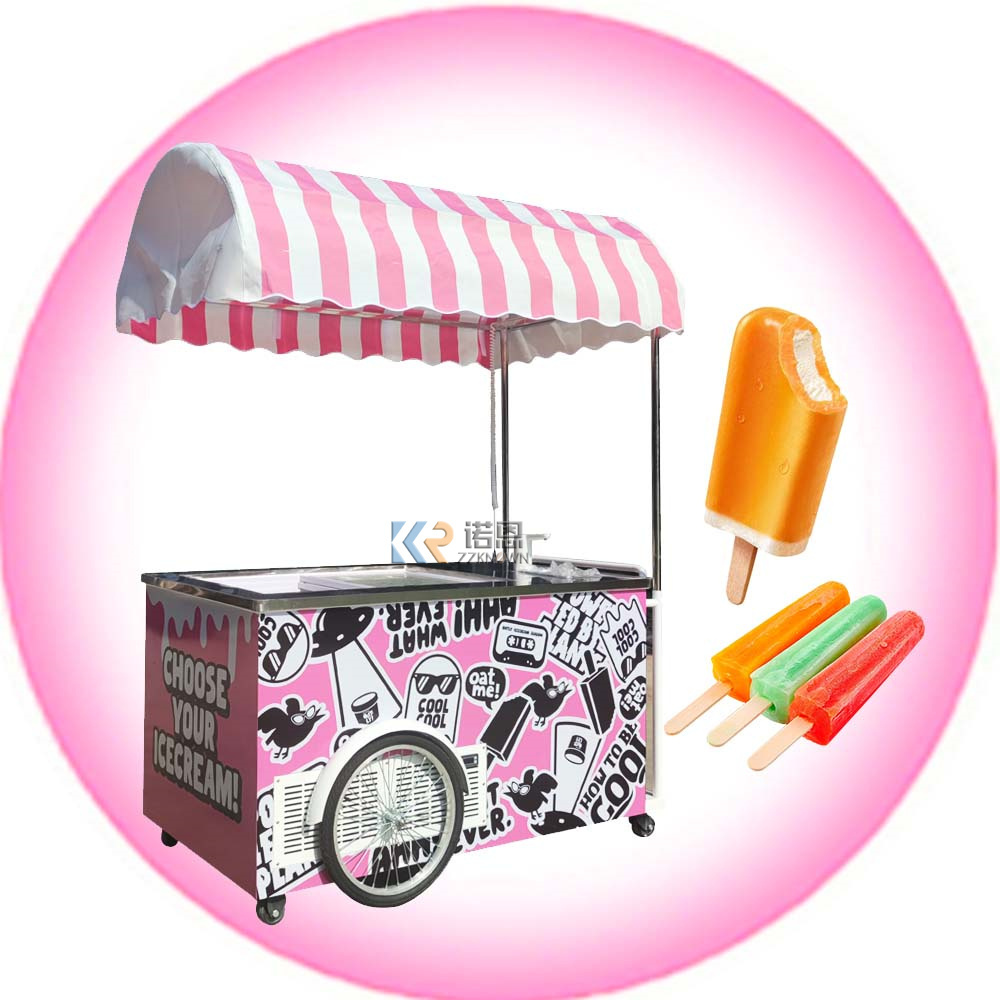 2024 Customized Food Truck Electric Used Ice Cream Cart With Bbq Grill And Various Cooking Pot Of MINI BARTON