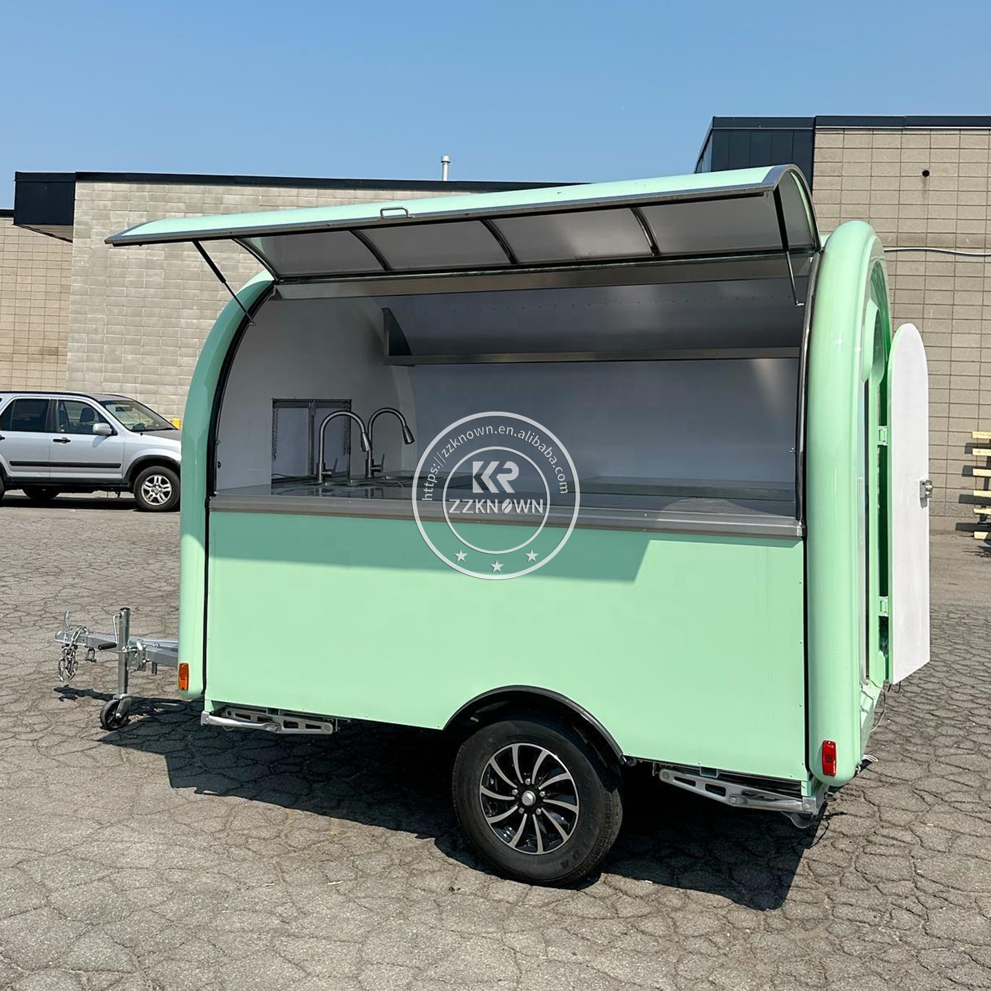 2024 Custom Outdoor Street Fast Food Concession Food Trailer Mobile Ice Cream Food Truck