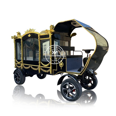 2024 Luxury Horse Hearse Electric Hearse Chariot Funeral Service Cart Vintage Funeral Horse Drawn Hearse