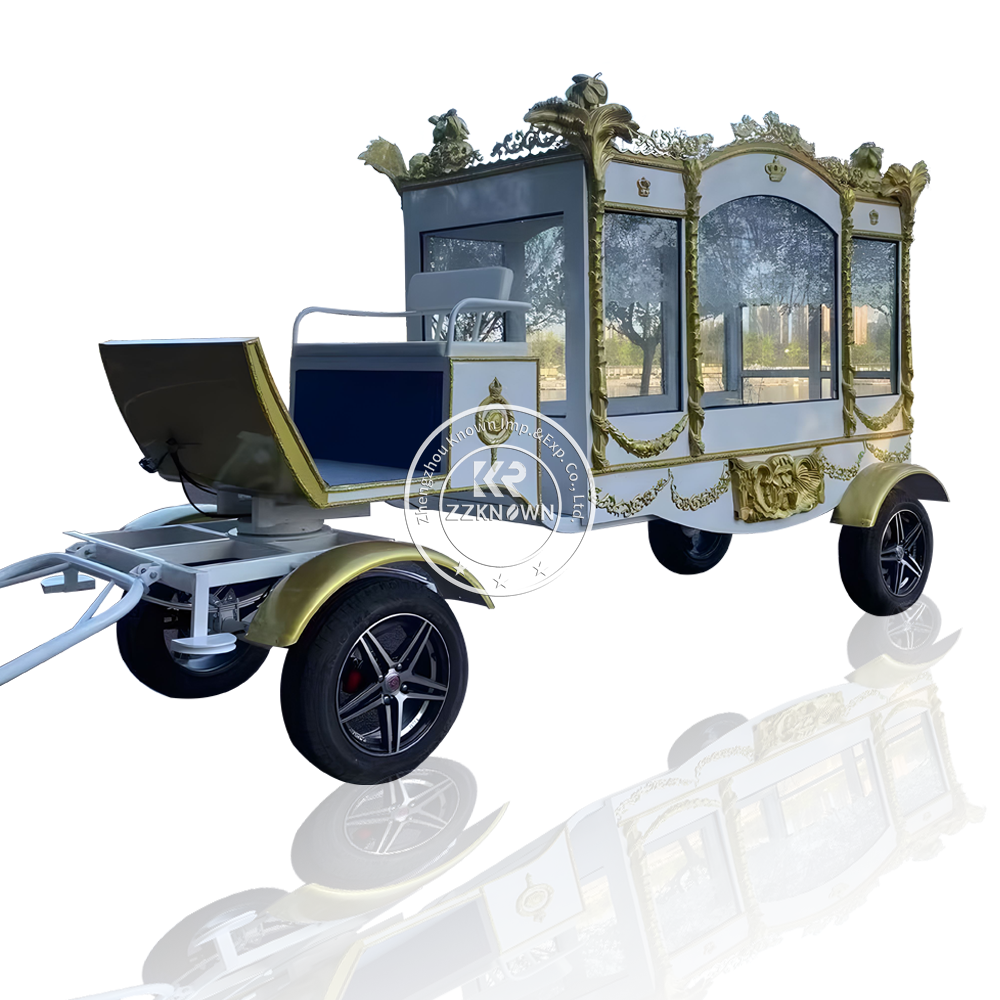 2024 Customized Electric Hearse With High Quality And Low Price High Quality Black Chariot Horse Drawn Hearse For Sale