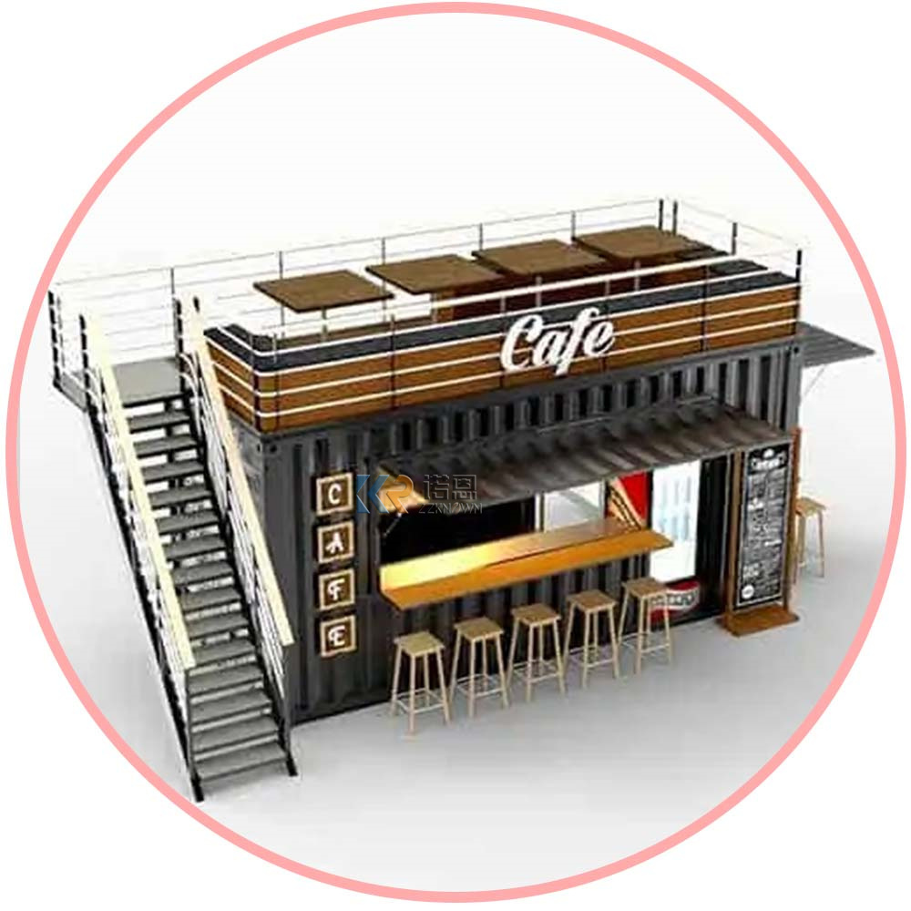 2024 Modular House Steel Buildings Converted Fast Food Cafe Coffee Shop Mobile Bar Container Restaurant