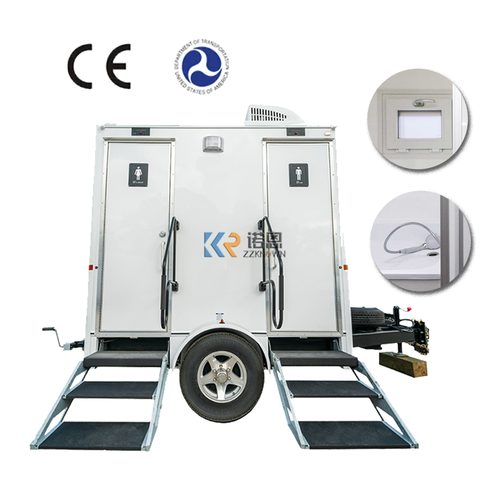 2024 Portable Restroom Toilet Trailers Mobile Portability Plastic Toilet For Sale Temporary Toilet Room With Shower