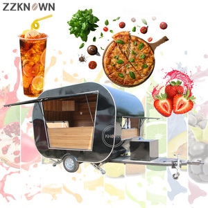 Outdoor Concession Mobile Pizza Truck Food Cart Coffee Catering Trailer with Full Kitchen Equipment Fryer Chicken Griddle Van