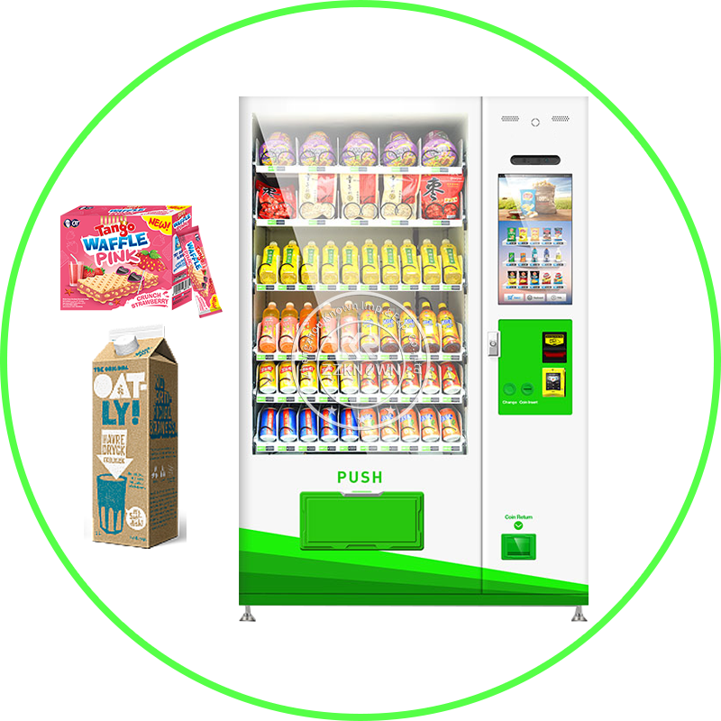 2024 Commercial Coin Bill Operated Touch Screen Fully Automatic Iced Drinks Dispenser Hot Tea Coffee Vending Machine