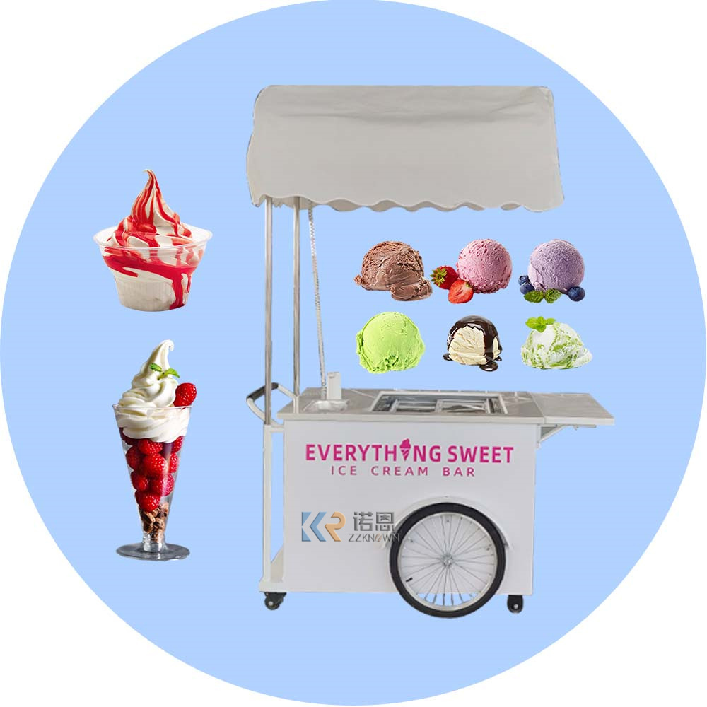 2024 Customized Cart To Sell Candy Mexican Ice Cream Cart For Sale Food Trailer