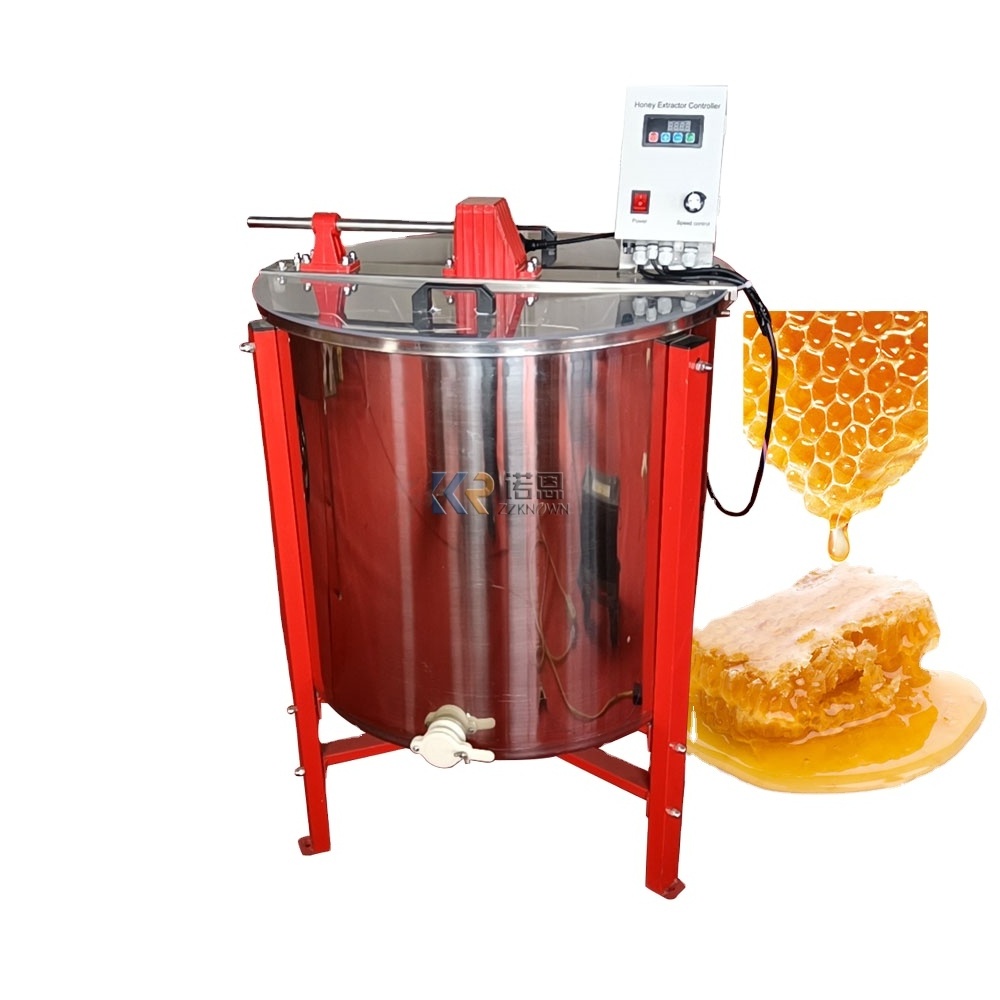 Honey Extractor Machine 4 Frames 6 Frame Electrical Centrifuge Honey Beehive Wax Separator Honey Extractor For Beekeeping Plant