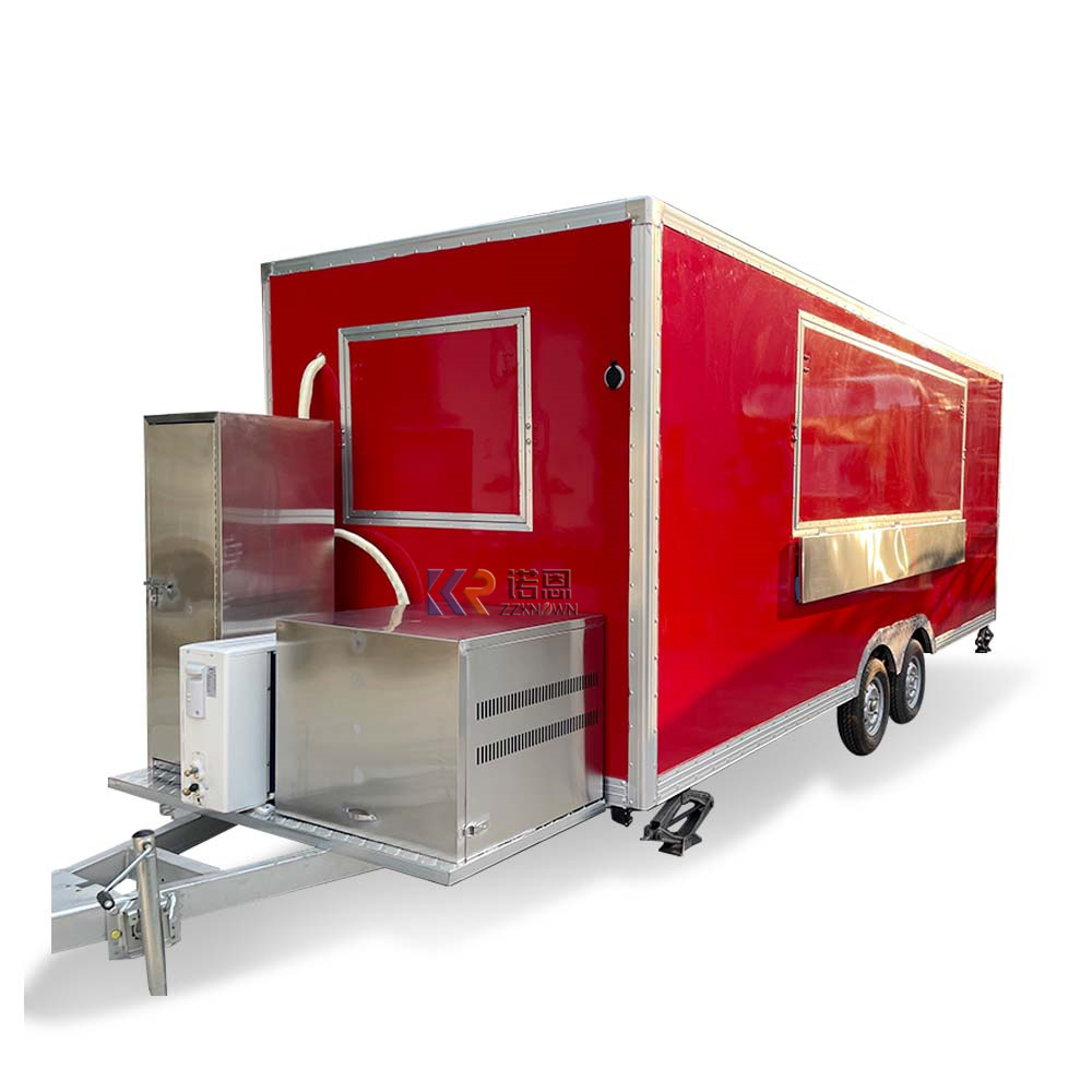 2024 New Street Food Vending Cart Vintage Food Truck Mobile Food Trailer Sale With Free Shipping