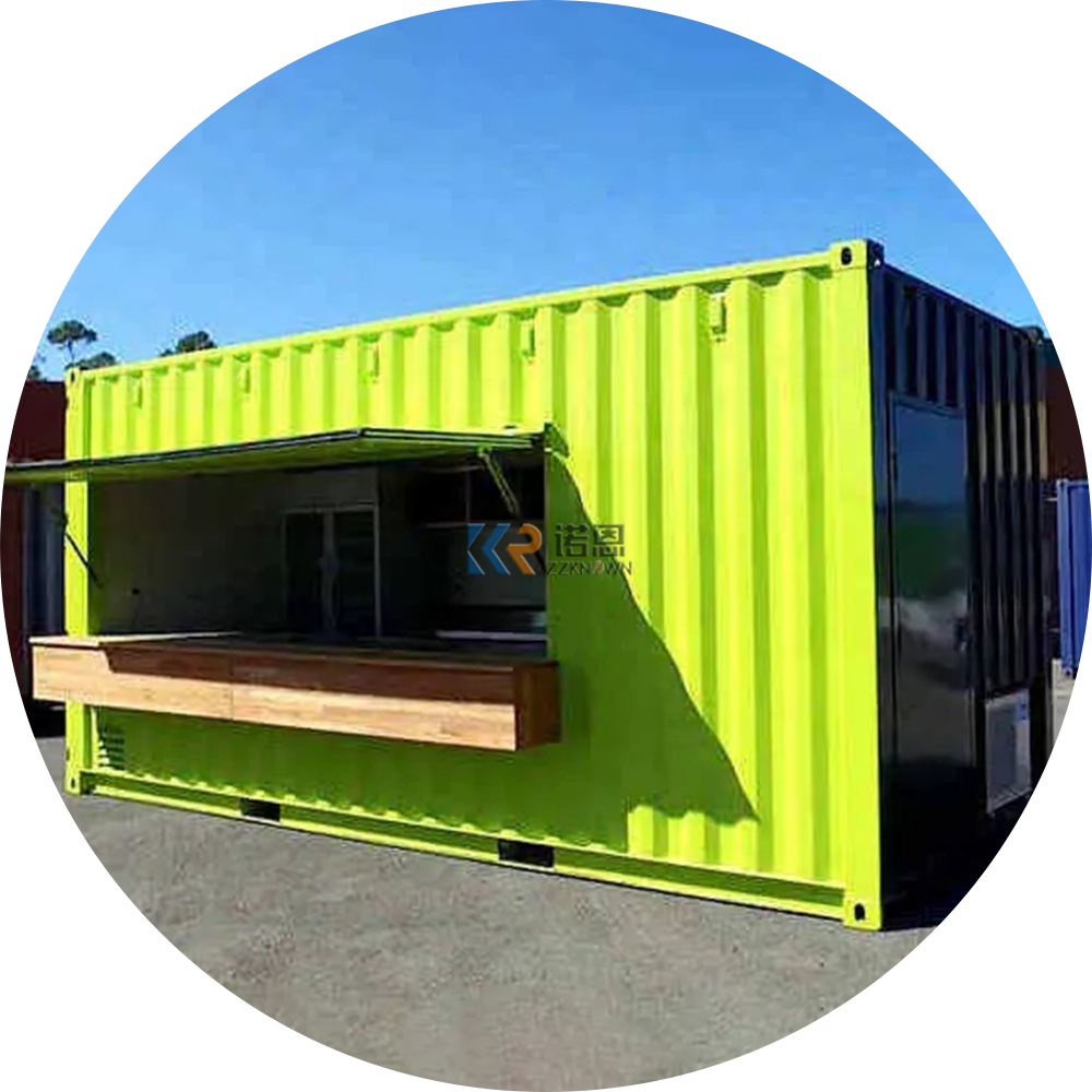 40ft 2 Bedroom Shipping Container 40ft Glass Door Living Prefabricated Shipping Container House