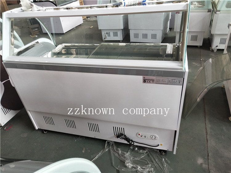 OEM Luxury Ice Cream Display Food Grade Popsicle Cabinet Freezer for Sale Cake Commercial Snack Showcase