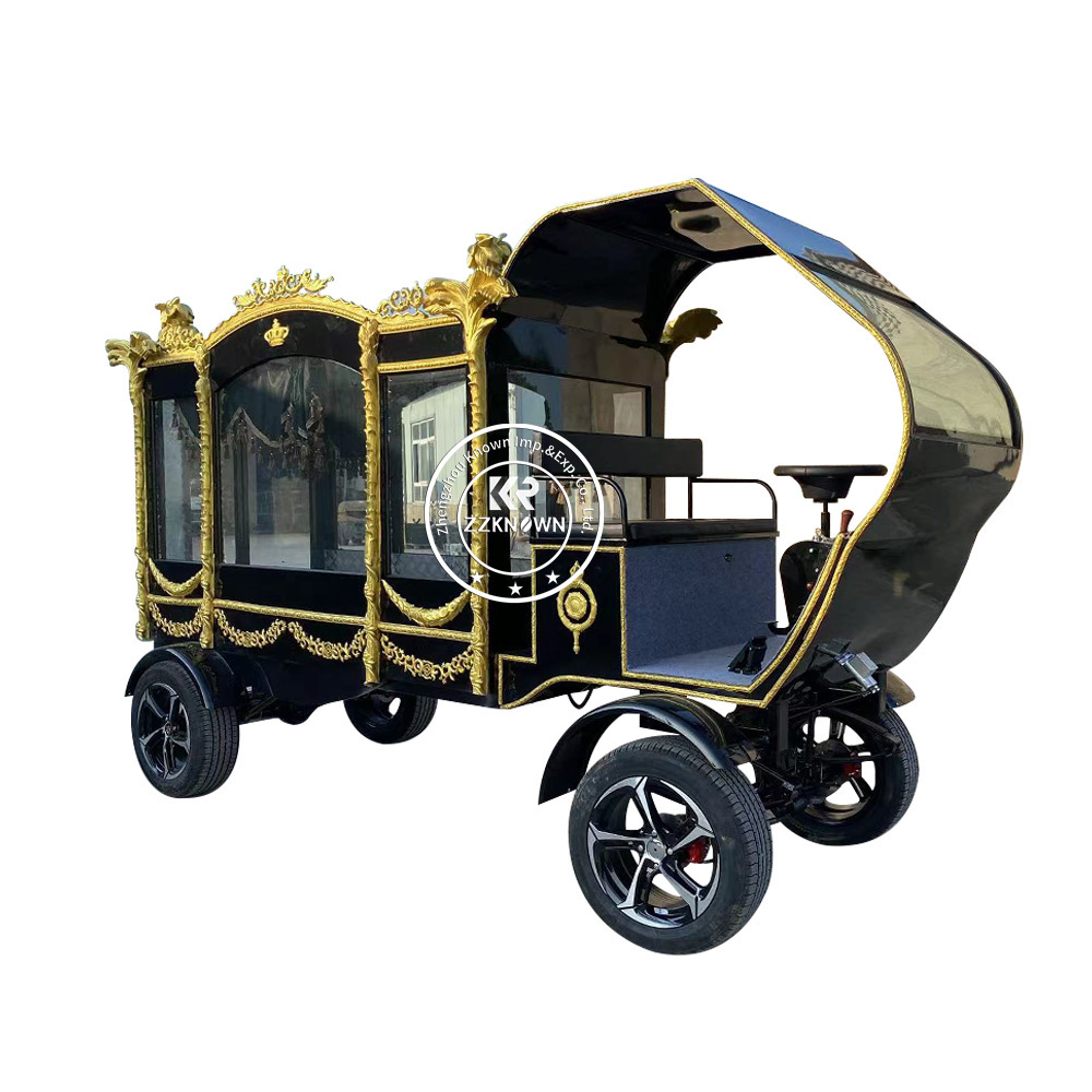 2024 European Retro Style Hearseluxury Style Trailer Hearse Horse Drawn Hearse