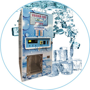 Factory Supply 24 Hours Self-service Ice Vending Machine For Bulk And Bagged Ice Vending Machine with Auto Bagging